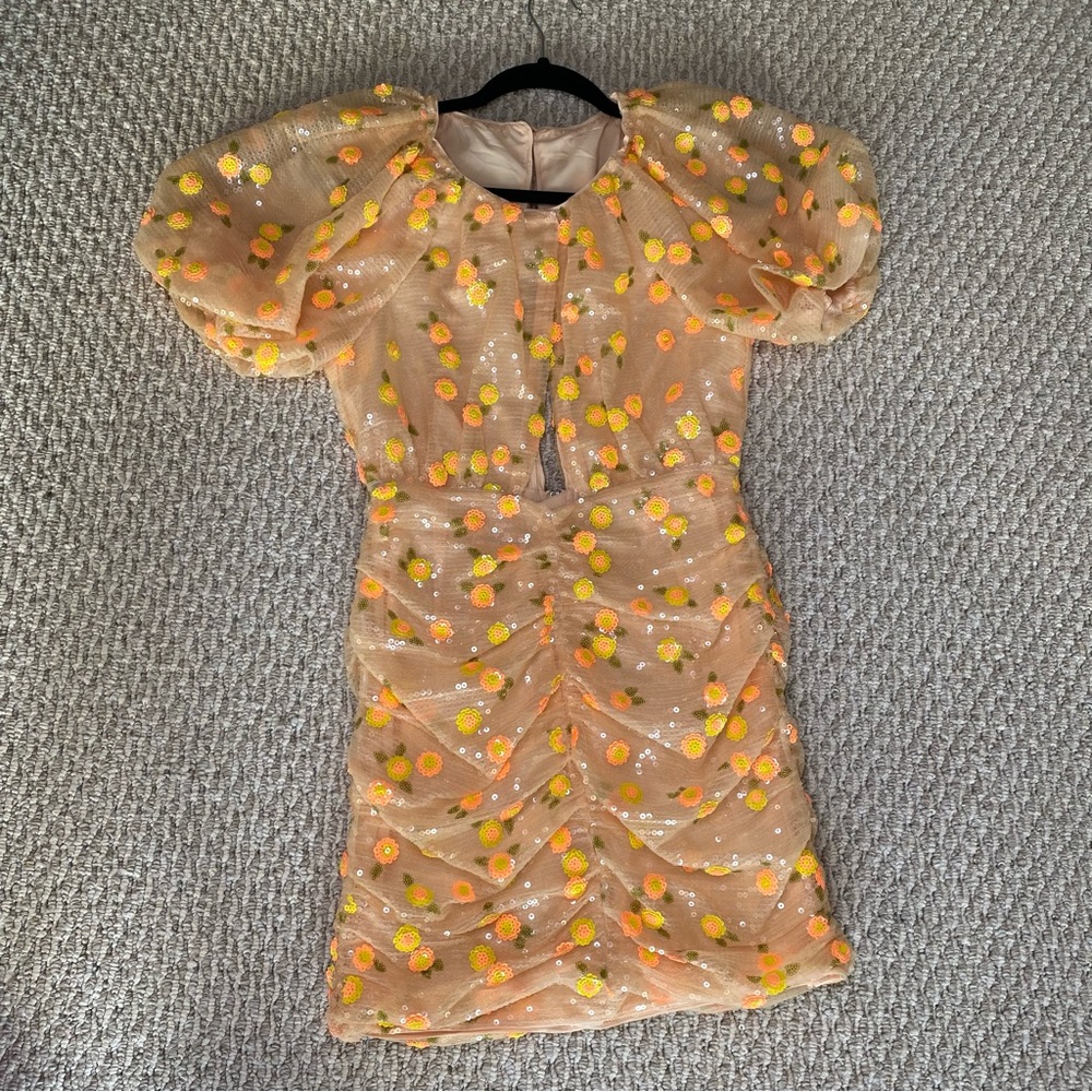 FOR LOVE & LEMONS Ryder Sequin Mini Dress XS